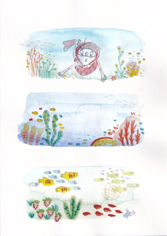 Aquarelle - Alix et le Loup à la mer.jpg