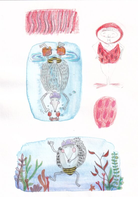 Aquarelle - Alix et le Loup à la mer.jpg